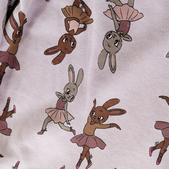 H&M Girls Lilac Bunny Print Dress - Picture 3 of 5
